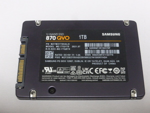 Samsung SSD 870QVO SATA 2.5inch 1TB(1000GB) 電源投入回数421回 使用時間3826回 正常99%判定 本体のみ 中古品です