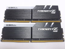 メモリ デスクトップパソコン用 G.SKILL TRIDENT Z RGB DDR4-3200 PC4-25600 16GBx2枚 合計32GB F4-3200C16D-32GTZRX 起動確認済みです_画像3