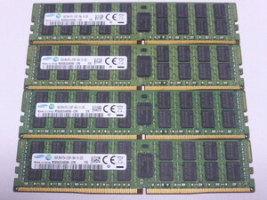 メモリ サーバーパソコン用 Samsung PC4-17000(DDR4-2133)ECC Registered 16GBx4枚 合計64GB M393A2G40DB0-CPB 起動確認済です④