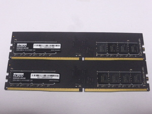 メモリ デスクトップパソコン用 KLEVV DDR4-2666 PC4-21300 8GBx2枚 合計16GB 起動確認済みです KD48GU881-26N190D