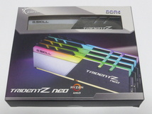 メモリ デスクトップパソコン用 G.SKILL TRIDENT Z NEO RGB DDR4-3600 PC4-28800 8GBx4枚 合計32GB F4-3600C18Q-32GTZN 起動確認済みです_画像1
