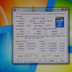 INTEL CPU Core i7 4790K C0 4コア8スレッド 4.00GHZ SR219 LGA1150 CPUのみ 起動確認済みですの画像3
