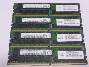 メモリ サーバーパソコン用 SK hynix PC4-19200T(DDR4-2400T) ECC Registered 32GBx4枚合計128GB 起動確認済です HMA84GR7MFR4N-UH
