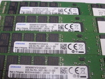 メモリ サーバーパソコン用 Samsung PC4-19200T(DDR4-2400T) ECC Registered 32GBx4枚合計128GB 起動確認済です M393A4K40BB1-CRC0Q_画像2