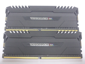  memory desk top memory CORSAIR VENGEANCE RGB DDR4-3600 PC4-28800 8GBx2 sheets total 16GB CMR16GX4M2C3600C18 start-up has confirmed. 