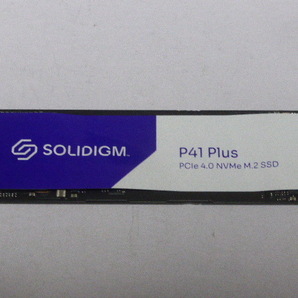 SOLIDIGM SSD M.2 NVMe Type2280 Gen 4x4 512GB 電源投入回数9回 使用時間9時間 正常100% SSDPFKNU512GZ 中古品ですの画像1