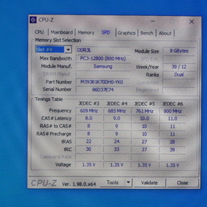 メモリ サーバーパソコン用 低電圧 1.35V Samsung PC3L-12800R(DDR3L-1600R) ECC Registered 8GBx4枚 合計32GB 起動確認済みです①の画像8