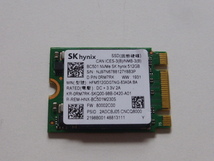 SK hynix SSD M.2 NVMe Type2230 Gen 3x4 512GB 電源投入回数764回 使用時間445時間 正常100% BC501 中古品です⑧_画像1