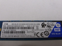 WD BLUE SSD M.2 SATA Type2280 1TB(1000GB) 電源投入回数6回 使用時間1時間 正常100%判定 本体のみ 中古品です WDS100T2B0B-00YS70_画像2