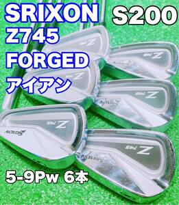 ★SRIXON 名器★スリクソン Z745 FORGED アイアン DG DST S200 5-9Pw 6本セット Z 745 ダイナミックゴールド ゴルフクラブ キャビティIRON