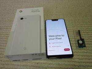 Google Pixel　3XL 128GB 白 usde　美品　難あり