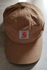 送料込み　CARHARTT カーハート　ロゴ　キャップ　コットン　ハートブラウン　RN#14806