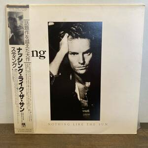 【2LP】Sting /Nothing LIKE THE SUN 帯付 スティング ナッシング ライク ザ　サン レコード　国内盤