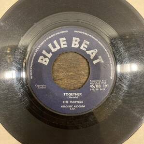 【7インチ】THE MARVELS / SONIA / TOGETHER スカ シャッフル レコード UK BLUE BEATの画像2