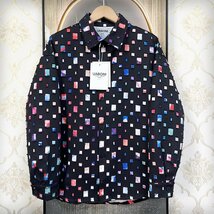 個性EU製＆定価6万◆UABONI*Paris*ジャケット*ユアボニ*パリ発◆綿 薄手 総柄 カラフル トレンド カジュアル 長袖シャツ 春夏 XL/50サイズ_画像1