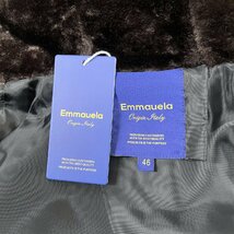 上級・ミンク/カシミヤ混・毛皮ファーベスト 定価10万◆Emmauela・イタリア・ミラノ発◆防寒 暖かい モコモコ フード付き 男女兼用 2XL/52_画像8