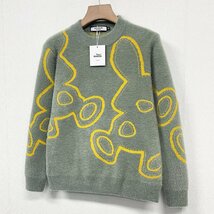 個性 ヨーロッパ製※定価5万◆ブルガリア発※RISELIN セーター ミンク/カシミヤ混 ソフト 毛足 ニット 暖かい ウサギ 可愛さ 秋冬 M/46_画像8