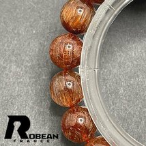 高級 EU製 定価5万円★ROBEAN・ブラウンルチルクォーツ★ブレスレット パワーストーン 天然石 綺麗 金運 お守り 9.6-10.2mm 1001G1134_画像4