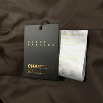 定価8万★christian milada・ミラノ発・ブルゾン★ミンク/カシミヤ混 暖かい 快適 チェック柄 ボア 可愛い フェミニン XL/40サイズ_画像9