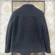 ★★高級EU製＆定価8万◆UABONI*Paris*ミンク/カシミヤ混・ジャケット*ユアボニ*パリ発◆上質 保温 防寒 ソフト シンプル 紳士 XL/50サイズ_画像2