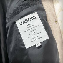 ★★高級EU製＆定価8万◆UABONI*Paris*ミンク/カシミヤ混・ジャケット*ユアボニ*パリ発◆上質 保温 防寒 ソフト シンプル 紳士 XL/50サイズ_画像9