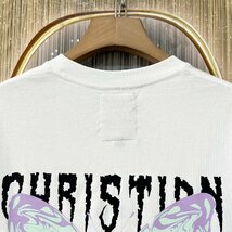 定価2万★christian milada・ミラノ発・半袖Tシャツ★コットン100％ 薄手 通気 爽やか 個性 蝶柄 カットソー ストリート 男女兼用 L/48_画像5