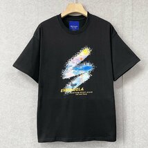 絶賛・半袖Tシャツ 定価2万◆Emmauela・イタリア・ミラノ発◆綿100％ 上質 個性 吸汗速乾 夕焼け スウェット レジャー リゾート 夏服 M/46_画像1