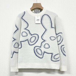 人気 ヨーロッパ製※定価5万◆ブルガリア発※RISELIN セーター ミンク/カシミヤ混 ソフト 毛足 ニット 暖かい ウサギ 可愛さ 秋冬 M/46