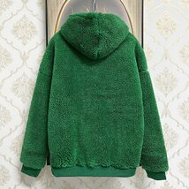 人気EU製＆定価5万◆UABONI*Paris*パーカー*ユアボニ*パリ発◆上質ミンク/カシミヤ混 柔らかい ふわふわ 快適 プルオーバー 個性 XL/50_画像2