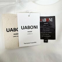 絶賛EU製＆定価4万◆UABONI*Paris*トレーナー*ユアボニ*パリ発◆上質 快適 ソフト クマ スウェット 長袖 プルオーバー ユニセックス M/46_画像9