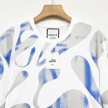 個性ヨーロッパ製※定価2万◆ブルガリア発※RISELIN 半袖Tシャツ コットン 吸湿 通気 お洒落 ドット柄 英字 カットソー トップス 夏 M/46_画像3