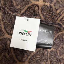 人気ヨーロッパ製※定価6万◆ブルガリア発※RISELIN カーディガン 高級ミンク/カシミヤ混 防寒 ソフト 総柄 毛足 トレンド レディース L/48_画像10