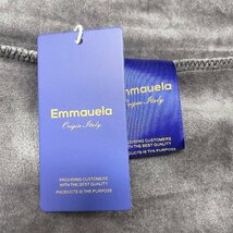 個性・セーター 定価5万◆Emmauela・イタリア・ミラノ発◆カシミヤ 上品 洗練 防寒 裏起毛 総柄 ニット カットソー 秋冬 L/48サイズ_画像8