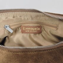 人気・ハンドバッグ 定価12万◆Emmauela・イタリア・ミラノ発◆ヌバックレザー 牛革 柔らかい ショルダーバッグ 2way 日常 お洒落 外出_画像10