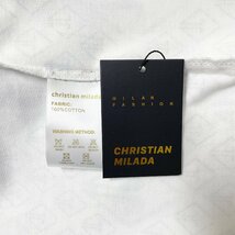 定価4万★christian milada・ミラノ発・長袖Tシャツ★上品 薄手 快適 総柄 ラインストーン トレーナー カットソー 秋冬 日常 M/46サイズ_画像9