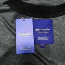 上級・トレーナー 定価4万◆Emmauela・イタリア・ミラノ発◆ウール混 上品 柔らかい 総柄 トレンド トップス スウェット 秋冬 XL/50サイズ_画像8