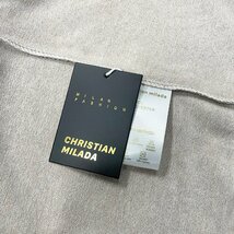 定価4万★christian milada・ミラノ発・トレーナー★上質ウール混 薄手 快適 リラックス ラインストーン 総柄 レトロ レディース XL/40_画像9