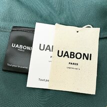 ★★枚数限定EU製＆定価4万◆UABONI*Paris*POLOシャツ*ユアボニ*パリ発◆高級リネン/麻生地 薄手 長袖 ポロシャツ クラウン ゴルフ 2XL/52_画像10