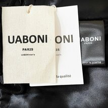 最高級EU製＆定価23万◆UABONI*Paris*レザー・ダウンジャケット*ユアボニ*パリ発◆最上級羊革・ムートン グースダウン90％ 極地防寒 XL/50_画像8