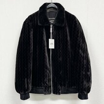 絶賛ヨーロッパ製※定価10万◆ブルガリア発※RISELIN 極地防寒・ミンク/カシミヤ混・毛皮ファーコート 厚手 暖かい ふわふわ 総柄 紳士 M_画像1