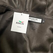 絶賛ヨーロッパ製※定価10万◆ブルガリア発※RISELIN 毛皮コート 豪華ミンク/カシミヤ混 防寒 ソフト 暖かい ふわふわ 艶 レディース L/48_画像7