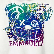 個性・パーカー 定価4万◆Emmauela・イタリア・ミラノ発◆コットン100％ 快適 クマ 可愛い 体型カバー プルオーバー 定番2XL/52サイズ_画像6