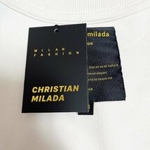 定価4万★christian milada・ミラノ発・トレーナー★快適 上品 人気 キャラクター 個性 可愛い スウェット クルーネック 普段着 2XL/52_画像7