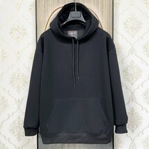 最高級EU製＆定価4万◆UABONI*Paris*パーカー*ユアボニ*パリ発◆上質コットン 個性 ゆったり 油絵 英字 スウェット ユニセックス XL/50_画像2