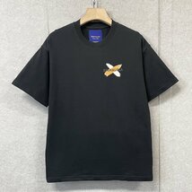 個性・半袖Tシャツ 定価2万◆Emmauela・イタリア・ミラノ発◆コットン100％ 高級 薄手 通気 吸汗速乾 スウェット アメカジ オシャレ M/46_画像2