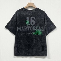 個性ヨーロッパ製※定価2万◆ブルガリア発※RISELIN 半袖Tシャツ 快適 薄手 兎柄 ダメージ加工 レトロ感 ストリート トップス 春夏 L/48_画像2