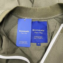 定番・半袖Tシャツ 定価2万◆Emmauela・イタリア・ミラノ発◆コットン100％ 個性 通気 速乾 オシャレ ハーフジップ カットソー トップス L_画像8