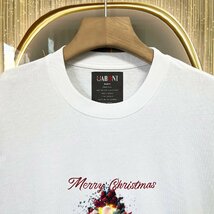 個性EU製＆定価2万◆UABONI*ユアボニ*半袖Tシャツ*フランス*パリ発◆高級 快適 ソフト クリスマス 半袖 スウェット カットソー L/48サイズ_画像3