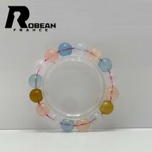 綺麗 EU製 定価5万円★ROBEAN・モルガナイト ブレスレット★ブレスレット パワーストーン アクセサリー 高級 レア 12.8-13.2mm 1002H156_画像3