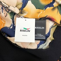 新作ヨーロッパ製※定価4万◆ブルガリア発※RISELIN トップス ニット ブラウス 薄手 切り替え 異素材 花柄 エレガント レディース 春夏 XL_画像8